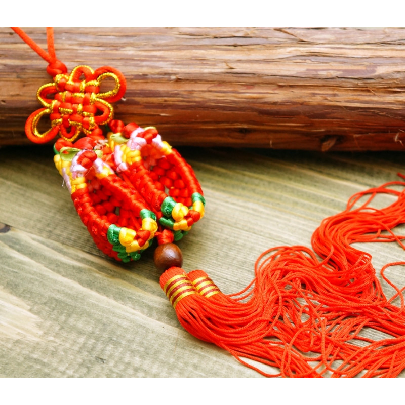 Тапочки в“язані з пензлем Червоні малі