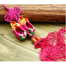 Тапочки в“язані з пензлем Фіолетові малі