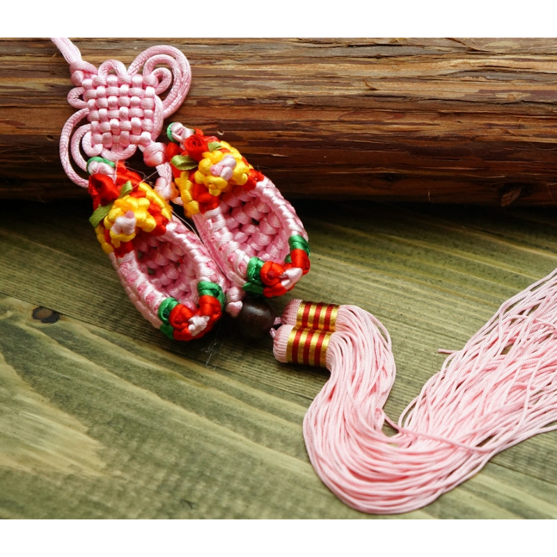 Тапочки в“язані з пензлем Рожеві малі