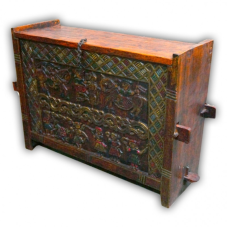 Тумба з дерева манго з розписом