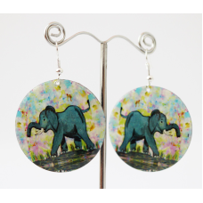Сережки Хіпі Слонік №2 Коло