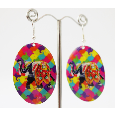 Сережки Хіпі Слонік №3 Овал