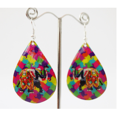 Сережки Хіпі Слонік №3 Крапля