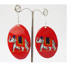 Сережки Хіпі Слонік №4 Овал