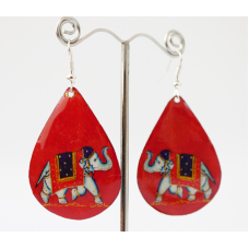 Сережки Хіпі Слонік №4 Крапля