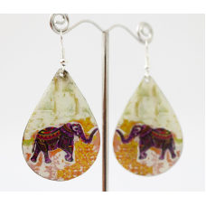 Сережки Хіпі Слонік №5 Крапля