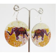 Сережки Хіпі Слонік №5 Коло