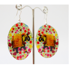 Сережки Хіпі Слонік №6 Овал