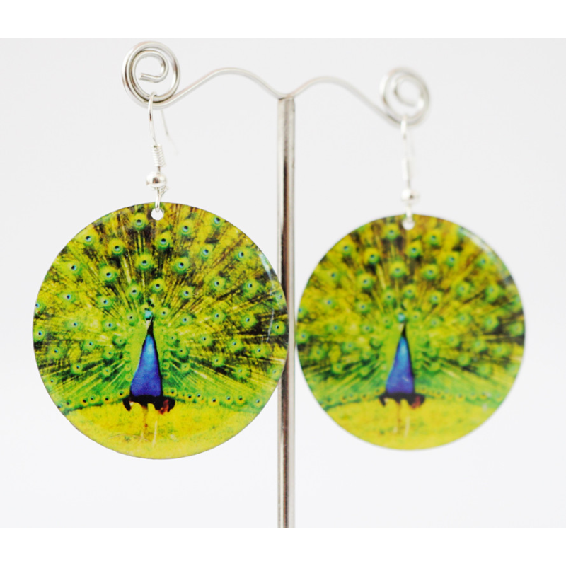 Сережки Хіпі Павич №1 Коло Сережки Хіпі Павич №1 Коло