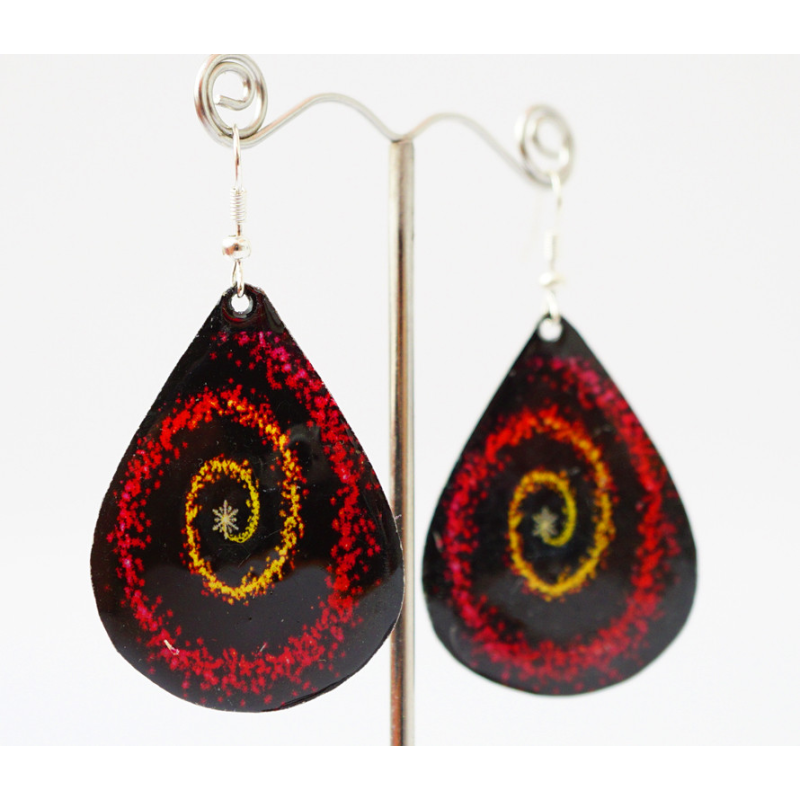 Сережки Хіпі Візерунок №2 Крапля Сережки Хіпі Візерунок №2 Крапля