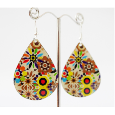 Сережки Хіпі Візерунок №3 Крапля