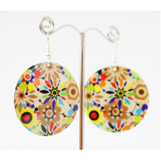 Сережки Хіпі Візерунок №3 Коло