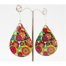 Сережки Хіпі Візерунок №5 Крапля