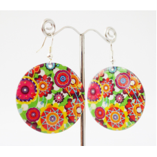 Сережки Хіпі Візерунок №5 Коло