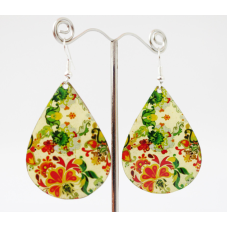 Сережки Хіпі Візерунок №6 Крапля