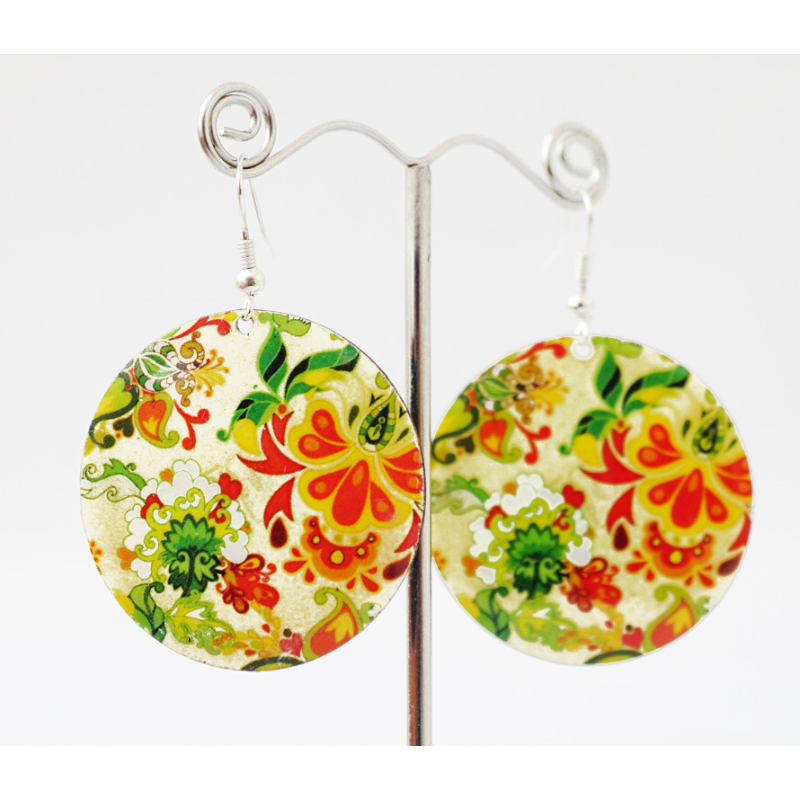 Сережки Хіпі Візерунок №6 Коло