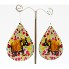 Сережки Хіпі Слонік №6 Крапля