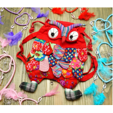 Рюкзак дитячий Сова Червоний