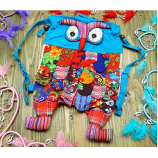 Рюкзак дитячий Сова х\б Блакитний