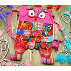 Рюкзак дитячий Сова х\б Рожевий