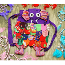 Рюкзак дитячий Слон х\б Фіолетовий