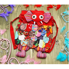 Рюкзак дитячий Слон х\б Червоний