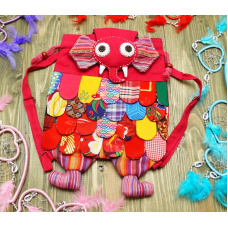 Рюкзак дитячий Слон х\б Вишневий