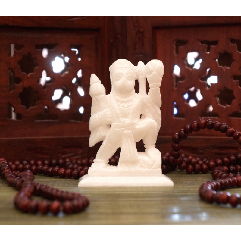 Статуетка білий мармур Хануман